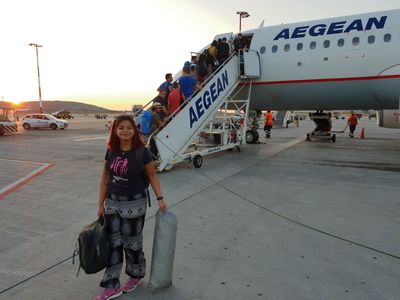 Aegean air, travelling, backpacking