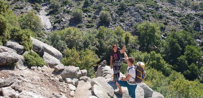 hike in mountains of Greece