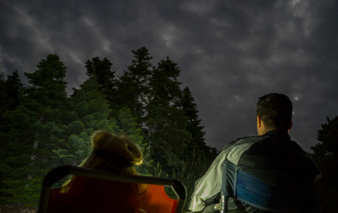 night sky, tent, camping