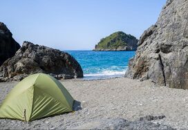 tent, camping, summer, greece, evoia
