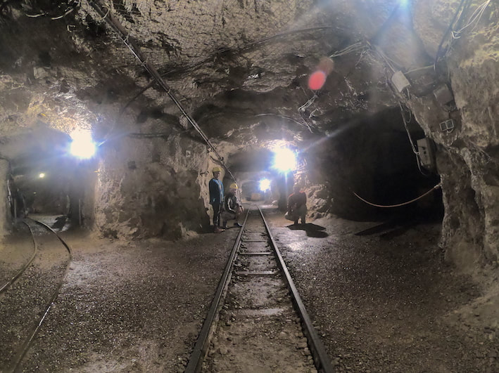 mine, miners, tour, ancient mine, bauxite
