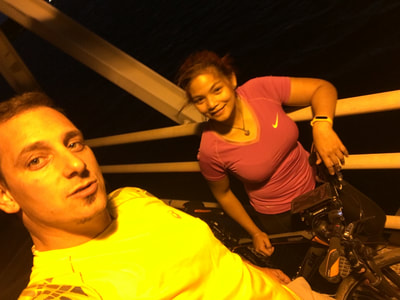 cycling, bridge , night ride