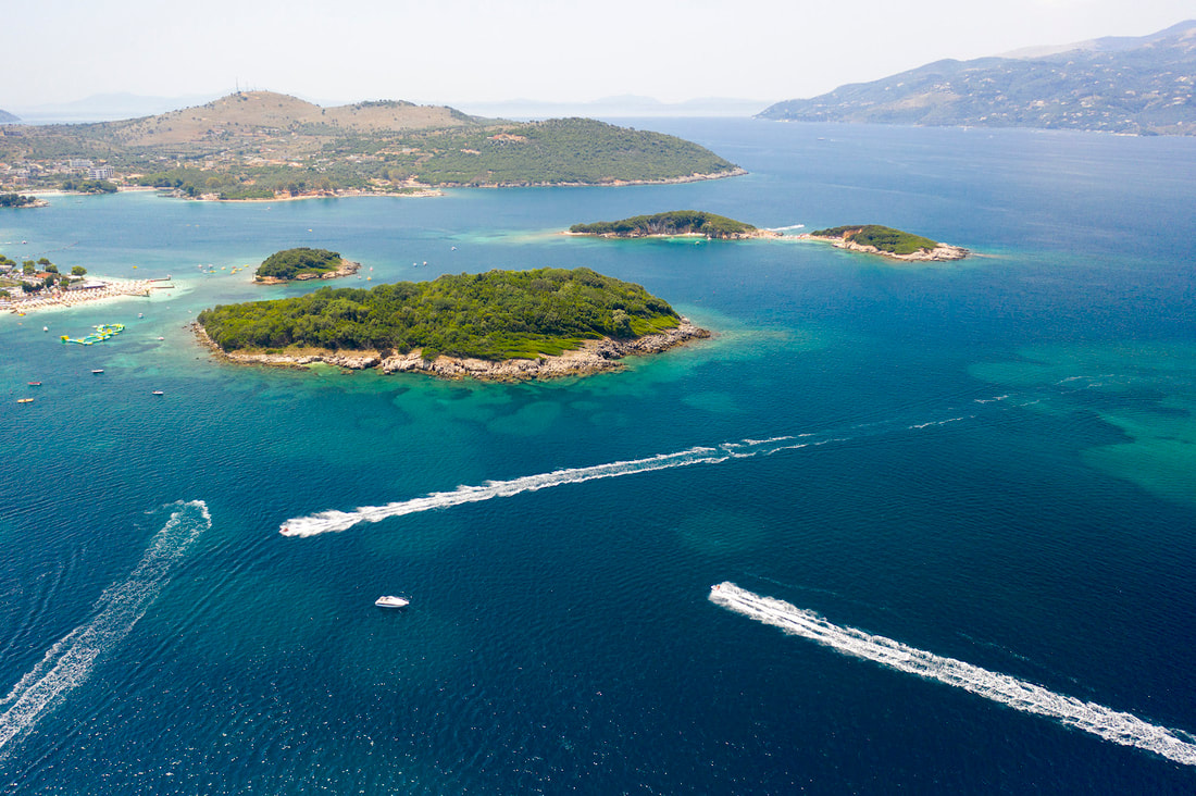 islands, albania, sea, trvel, jetski