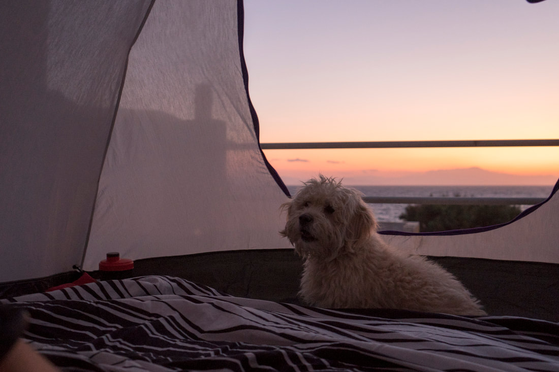 camping, sunrise, greece, attica