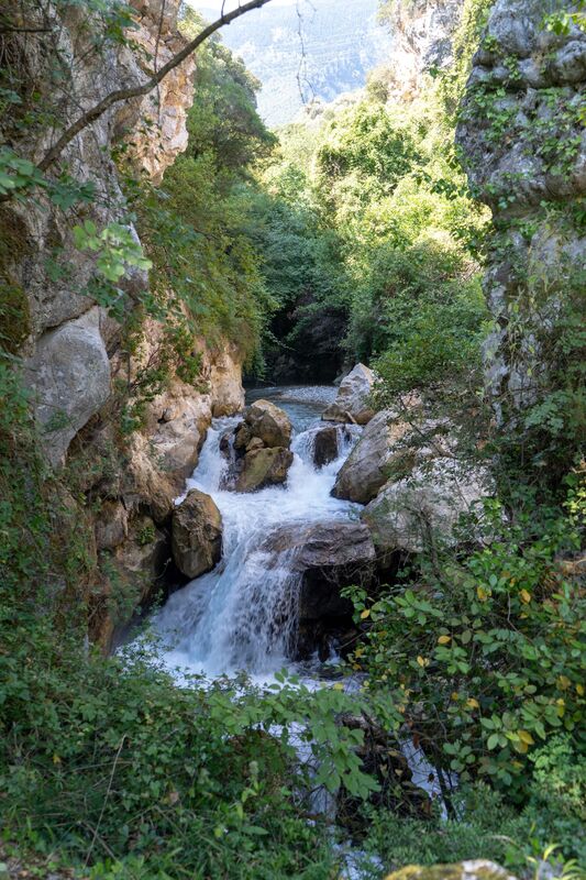 big waterfalls in gorgopotamos
